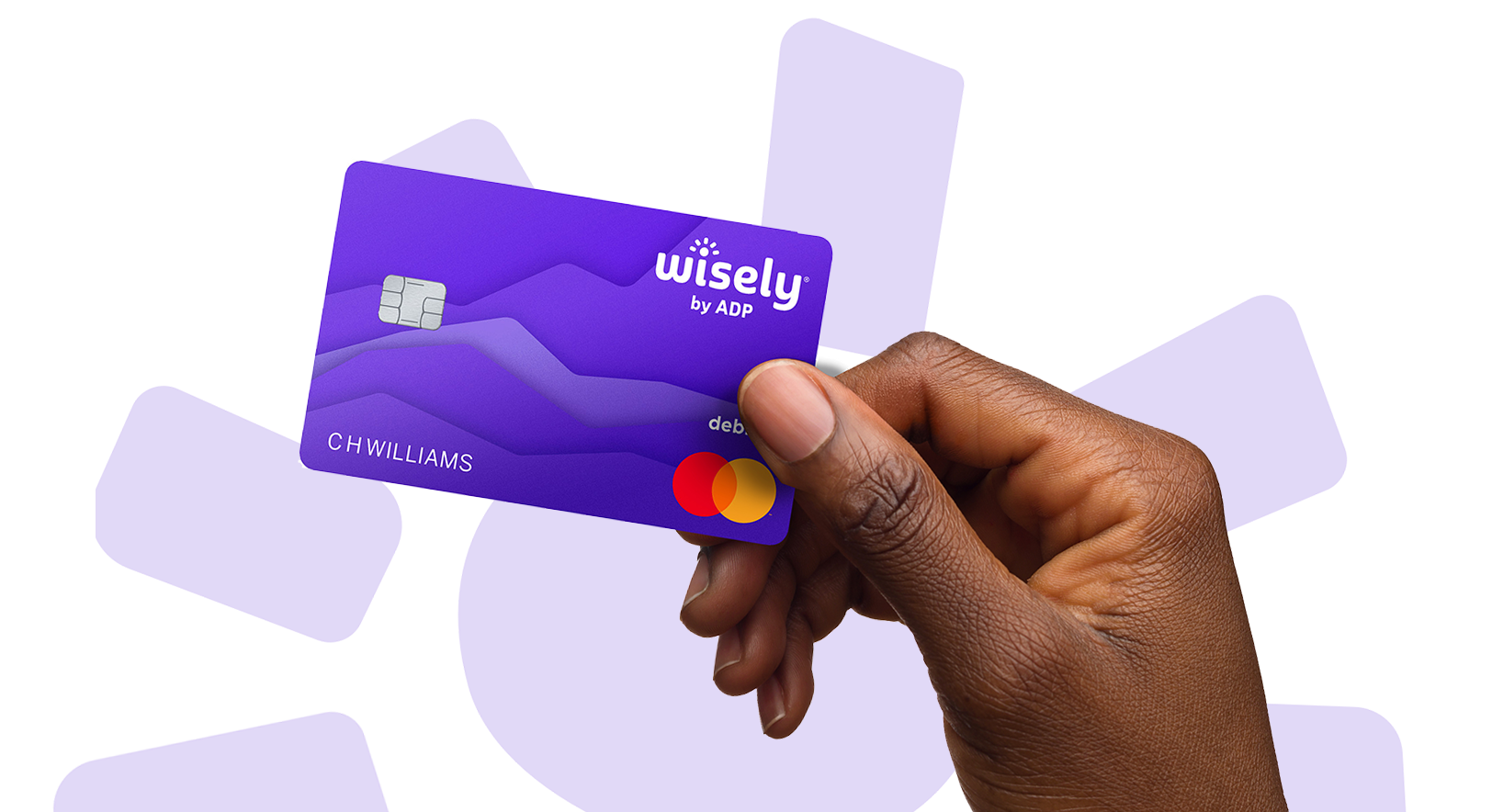 Wisely debit card being used in-store.