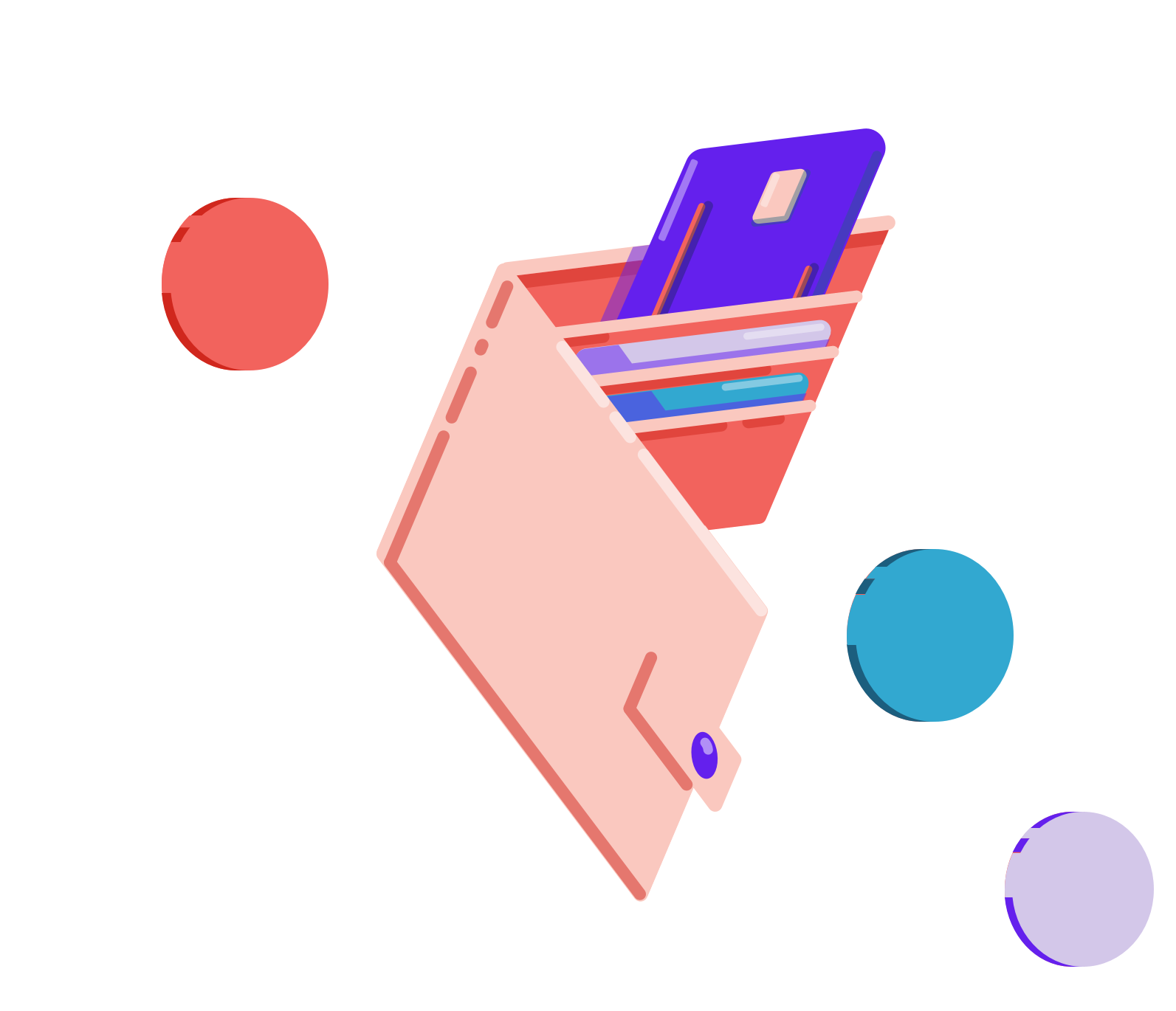 illustration of Wisely card within a wallet