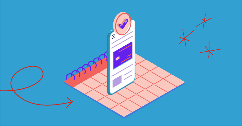 illustration of mobile phone scheduling bill payments