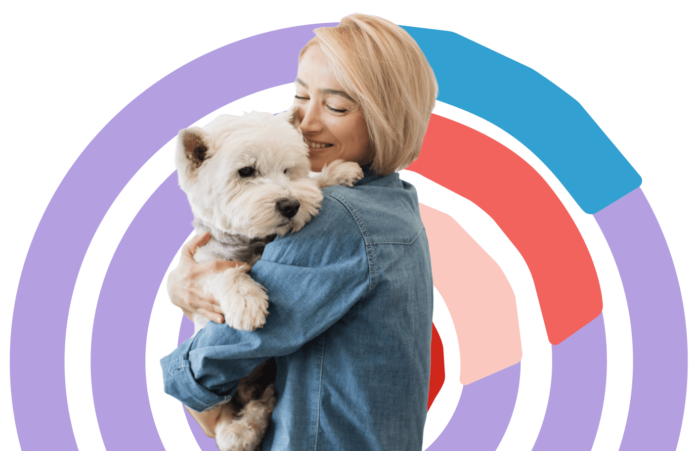woman with dog